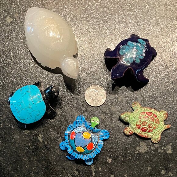 Adorable Metal Turtle Figure - Picture 7 of 7